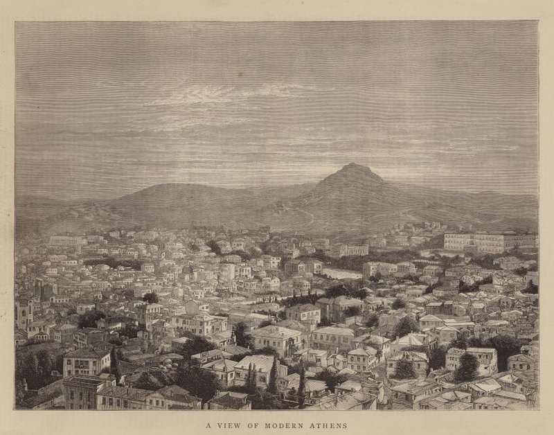 Una vista de la Atenas moderna de English School