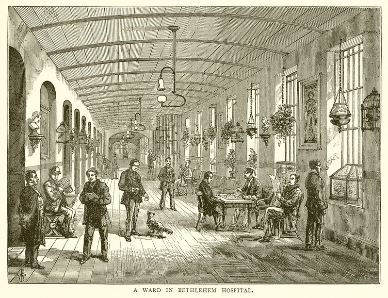 Una sala en el Hospital de Bethlehem de English School