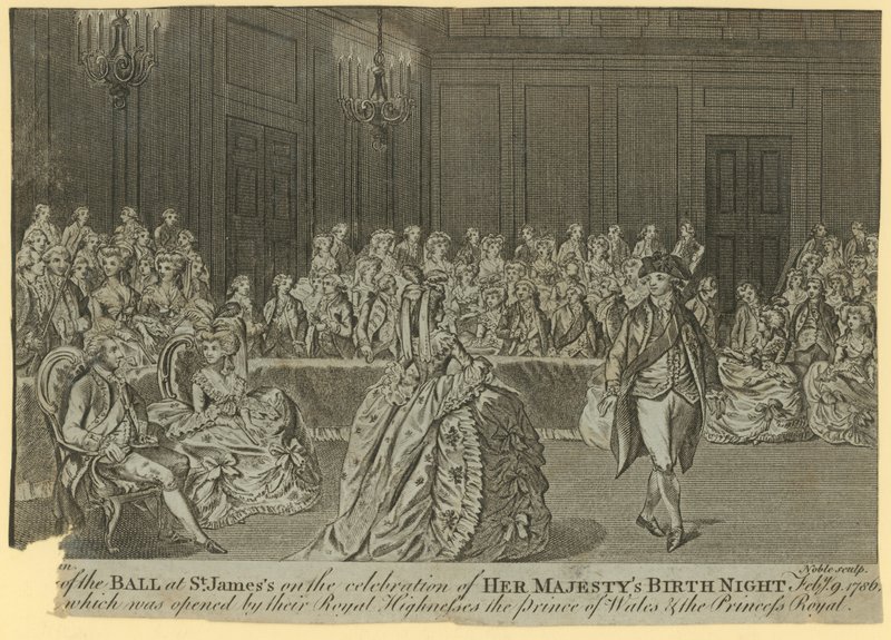 Un baile en el Palacio de St. James de English School