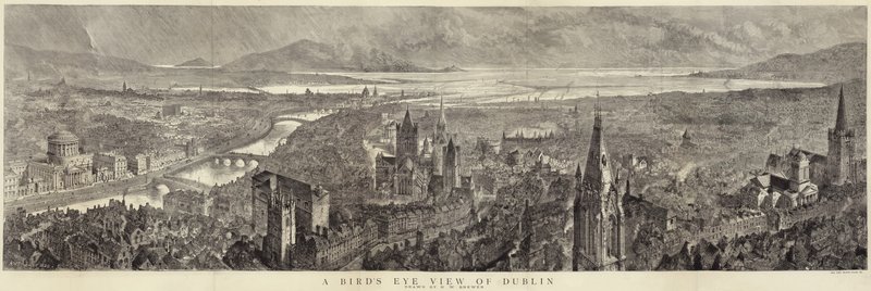 Vista aérea de Dublín de English School