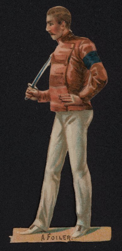 Un foiler, esgrima (cromolito) de English School