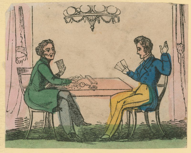 Un juego de cartas de English School