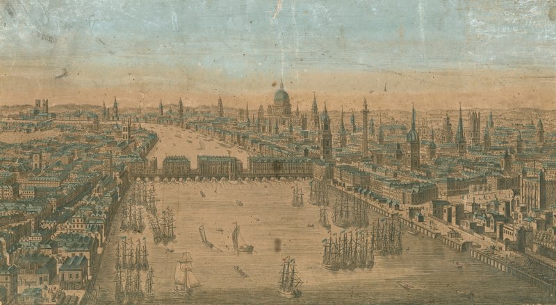 Vista general de embarcaciones de vela en las aguas del río Támesis de English School