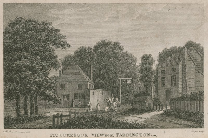 Una vista pintoresca cerca de Paddington, Middlesex de English School