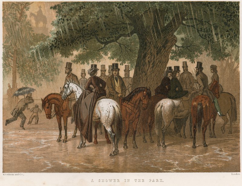 Una lluvia en el parque de English School