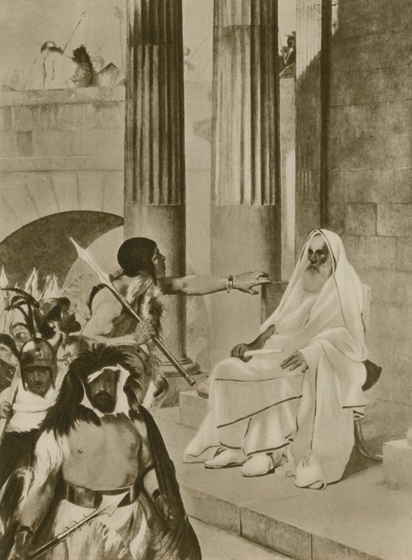 Una escena trágica en la Antigua Roma de English School