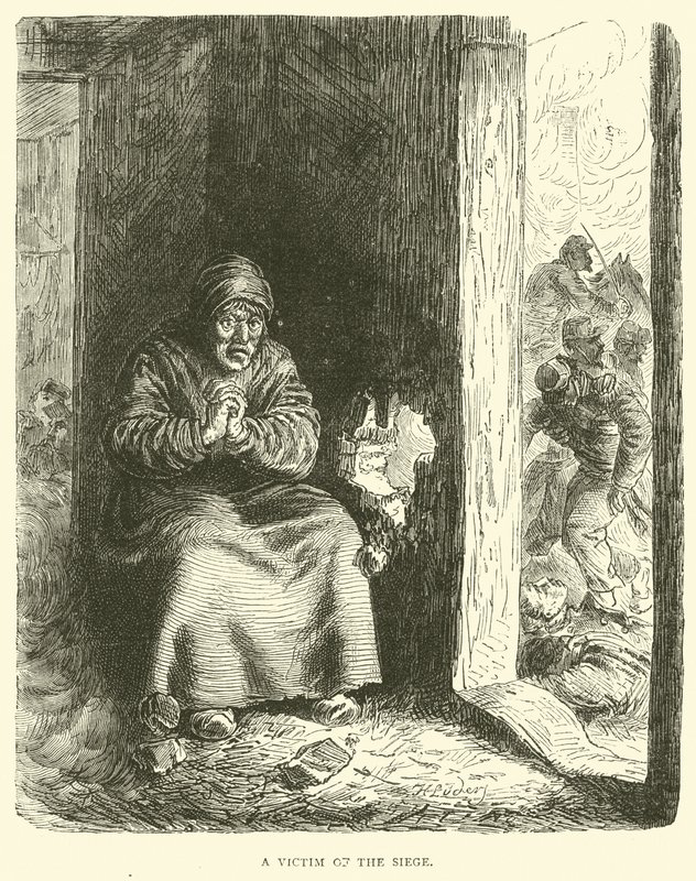 Una víctima del asedio, enero 1871 de English School