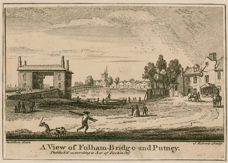 Vista del Puente Fulham y Putney de English School