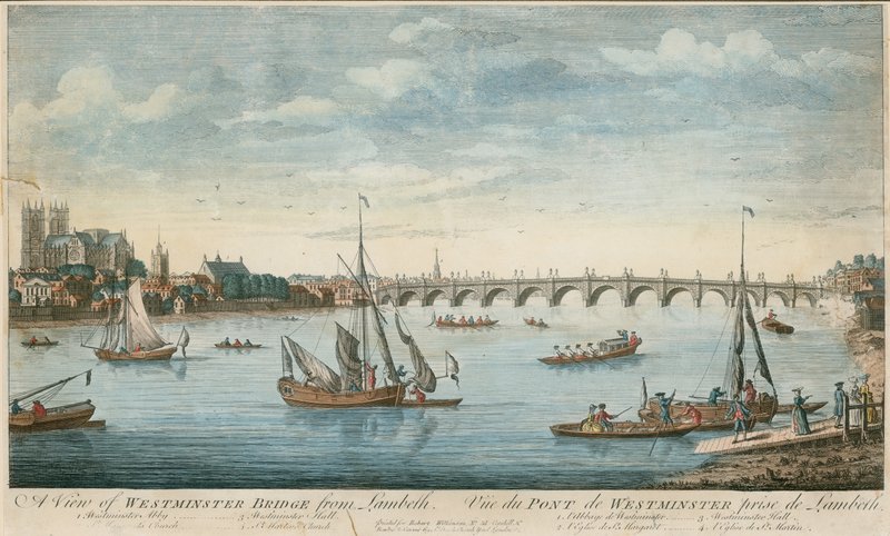 Vista del Puente de Westminster desde Lambeth de English School