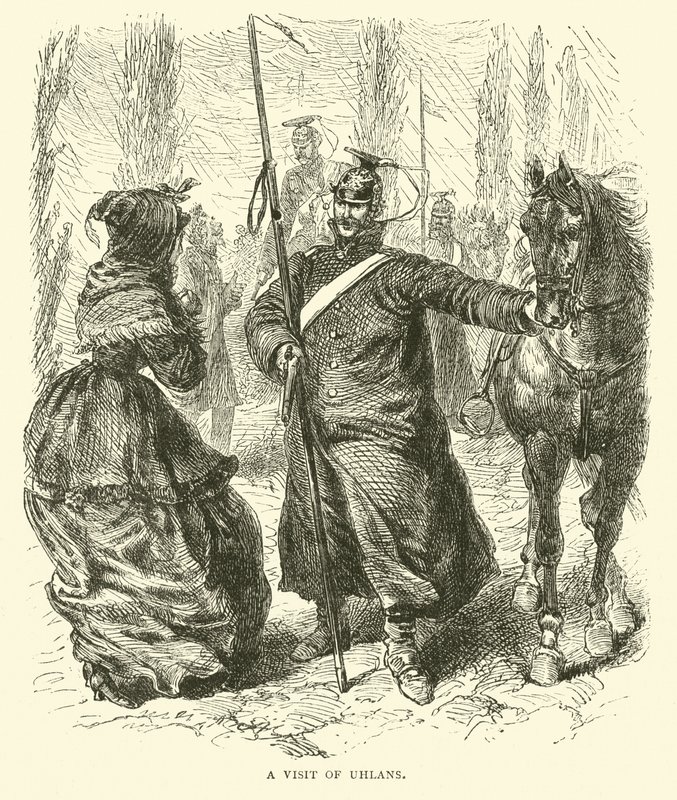 Una visita de Ulanos, marzo 1871 de English School