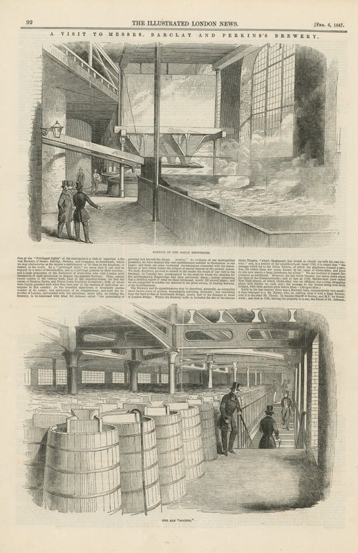 Visita a la cervecería de Messrs Barclay y Perkins de English School