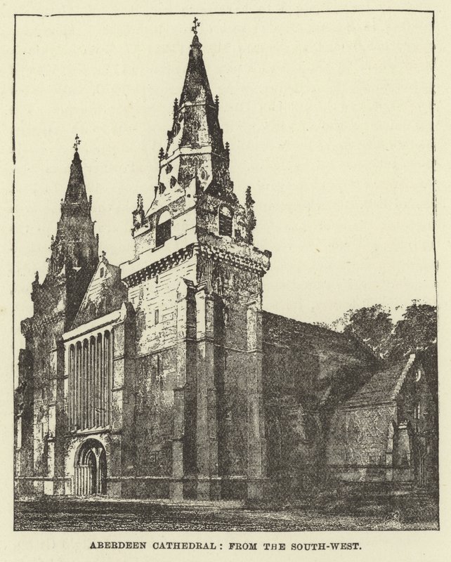 Catedral de Aberdeen, desde el suroeste de English School