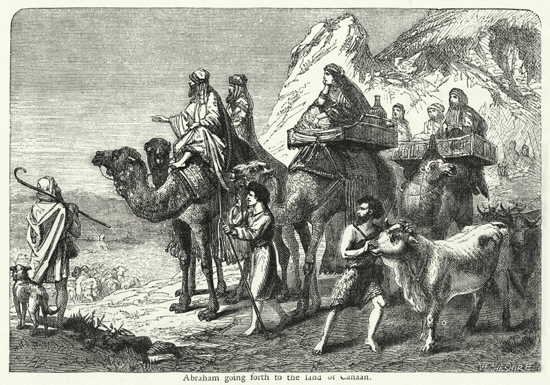 Abraham yendo a la tierra de Canaán de English School