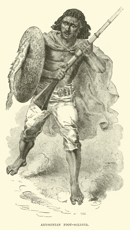 Soldado de infantería abisinio de English School