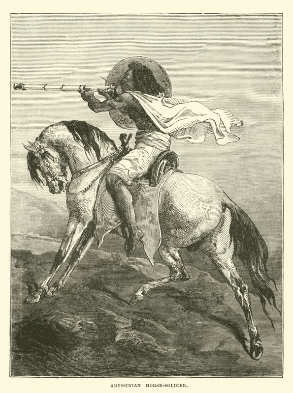 Soldado de caballería abisinio de English School