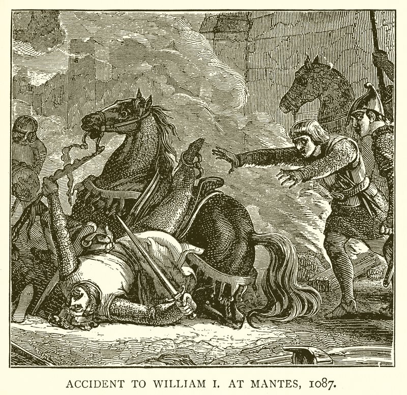 Accidente de Guillermo I en Mantes, 1087 de English School