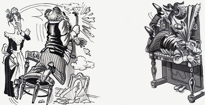 Caricatura de accidentes de English School