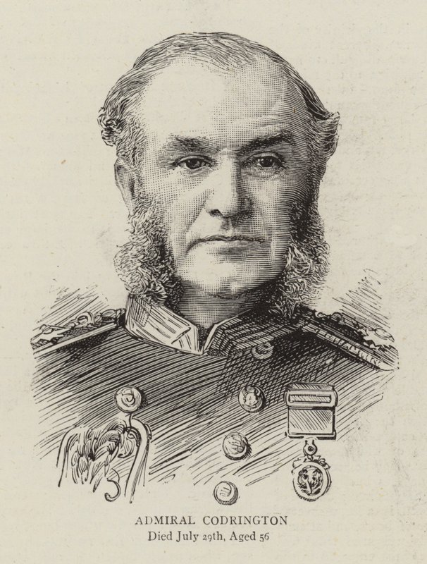 Almirante Codrington (grabado) de English School