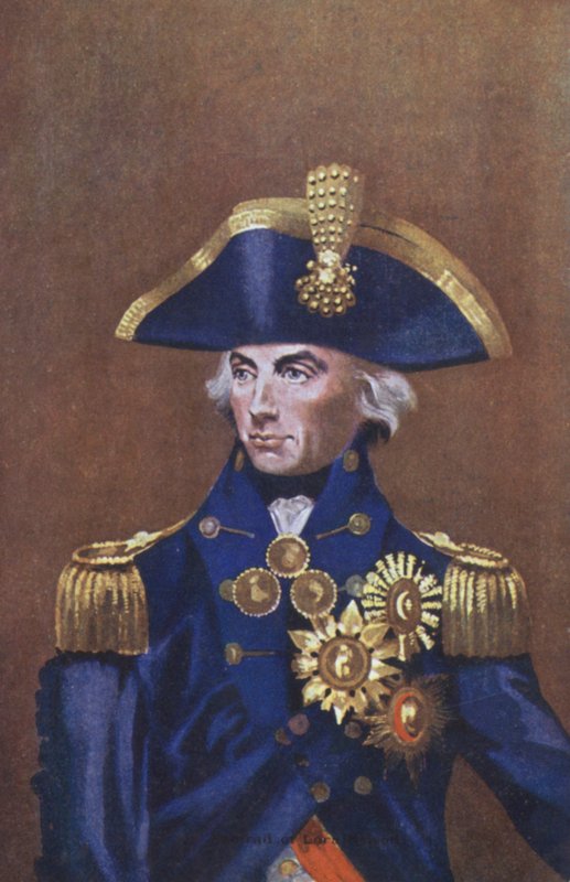 Almirante Lord Nelson, retrato de English School