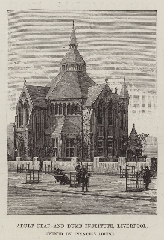 Instituto de Sordos y Mudos Adultos, Liverpool, inaugurado por la Princesa Louise de English School