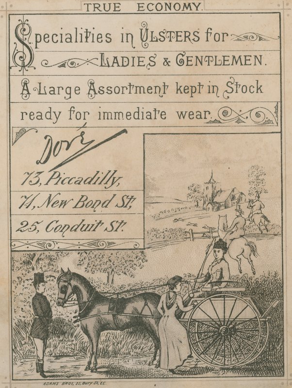 Anuncio de Dore, fabricantes de Ulsters de English School