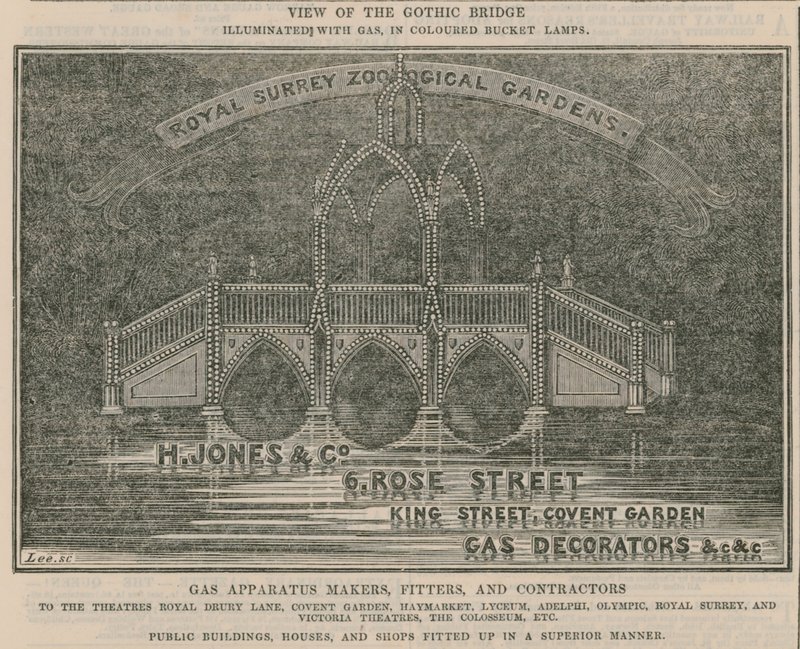 Anuncio de H Jones & Co, 6 Rose Street, King Street, Covent Garden de English School