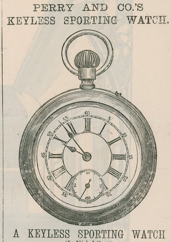 Anuncio del Reloj Deportivo sin Llave de Perry & Co de English School
