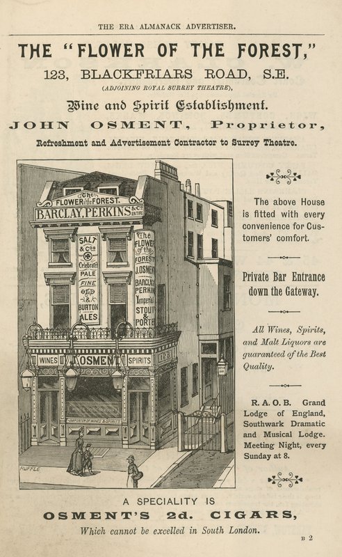 Anuncio de La Flor del Bosque, 123 Blackfriars Road, Londres de English School