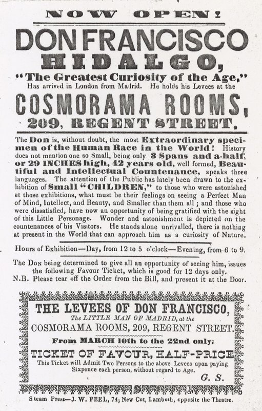 Anuncio de una aparición de Don Francisco Hidalgo de English School