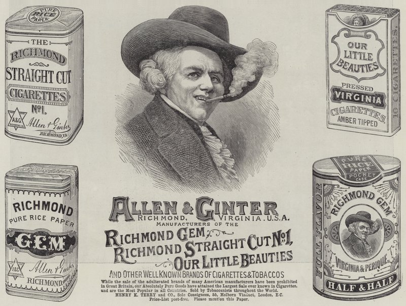 Anuncio, Allen y Ginter de English School