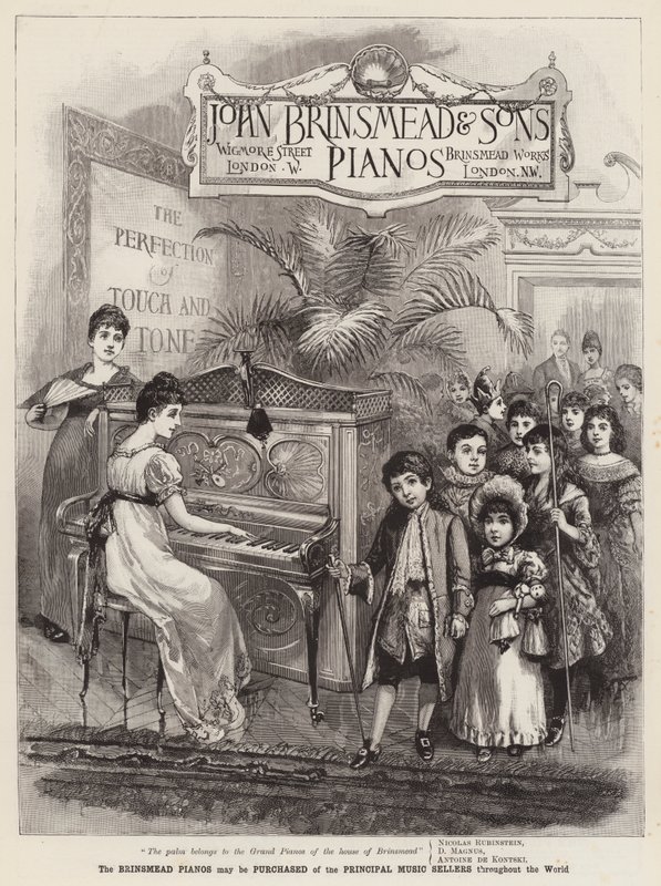 Anuncio, Pianos Brinsmead de English School