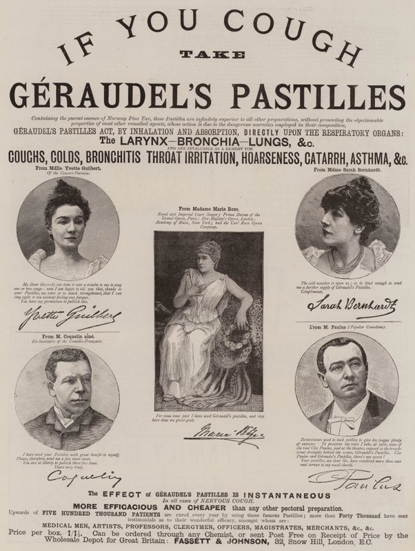 Anuncio, Pastillas de Geraudel de English School