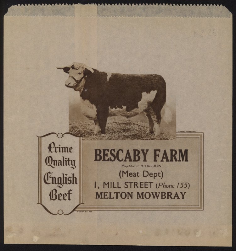 Anuncio de carne de Bescaby Farm de English School