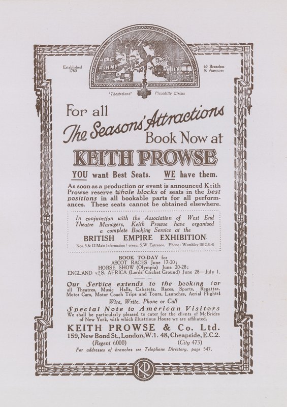 Anuncio de Keith Prowse de English School