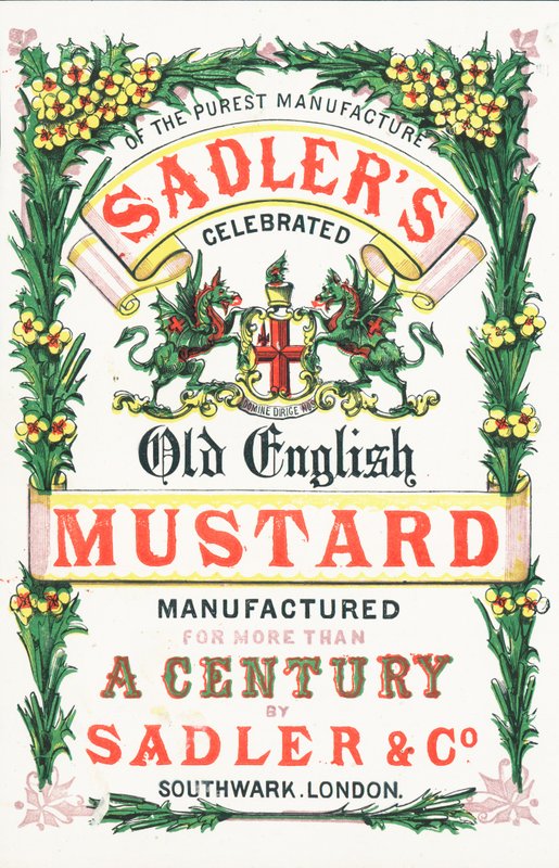 Anuncio de Mostaza Antigua Inglesa de Sadlers de English School