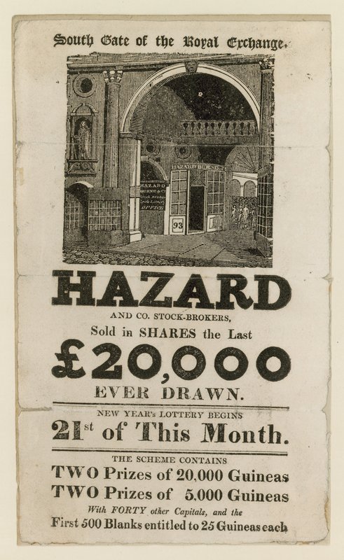 Anuncio de la lotería estatal de English School