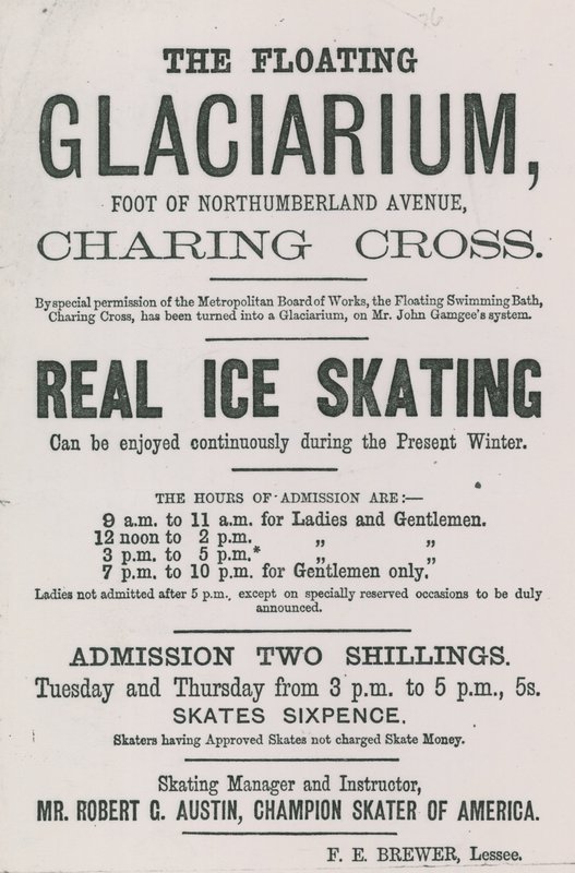 Anuncio del Glaciarium Flotante de English School