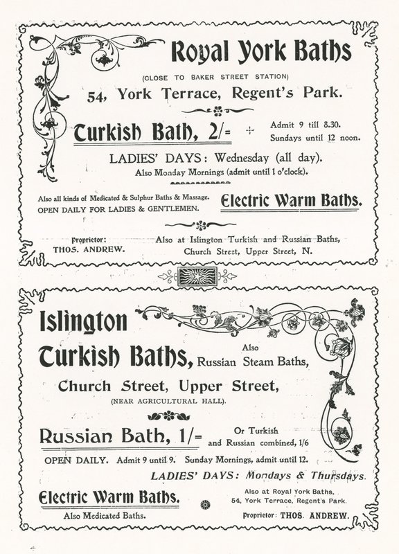 Anuncio de los Baños Reales de York de English School