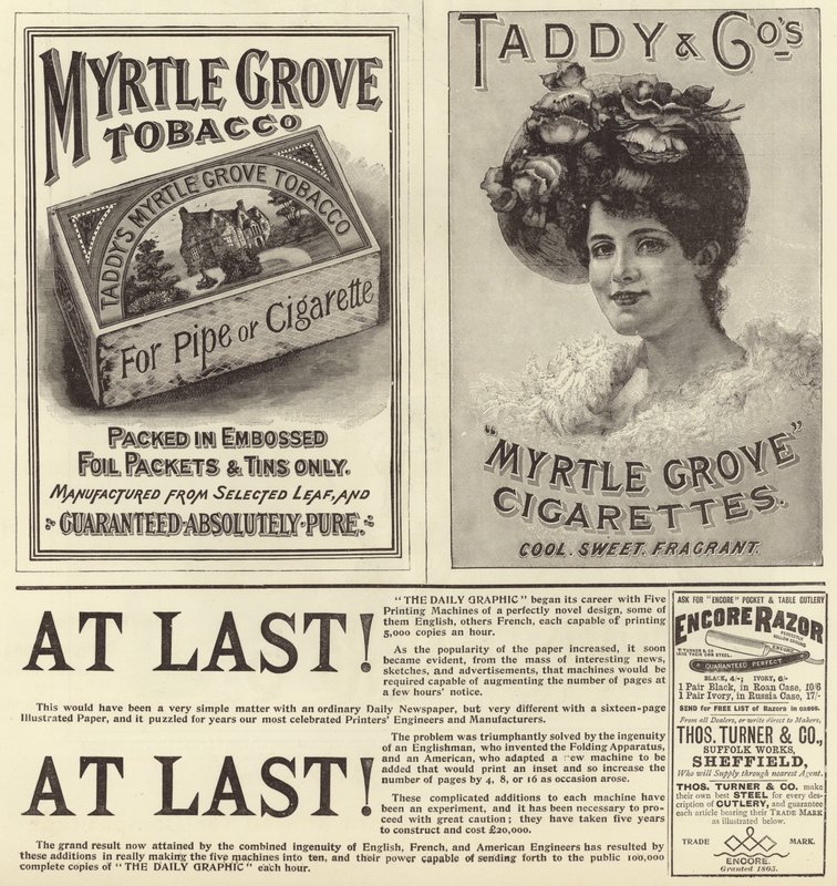 Difusión publicitaria del Número de Navidad de The Graphic 1896 de English School