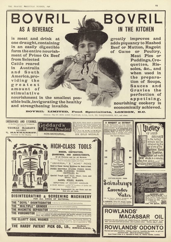 Publicidad de The Graphic Christmas Number 1896 de English School