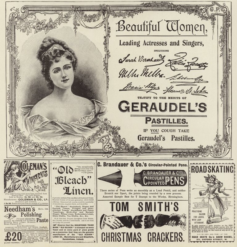 Publicidad de The Graphic Christmas Number 1896 de English School