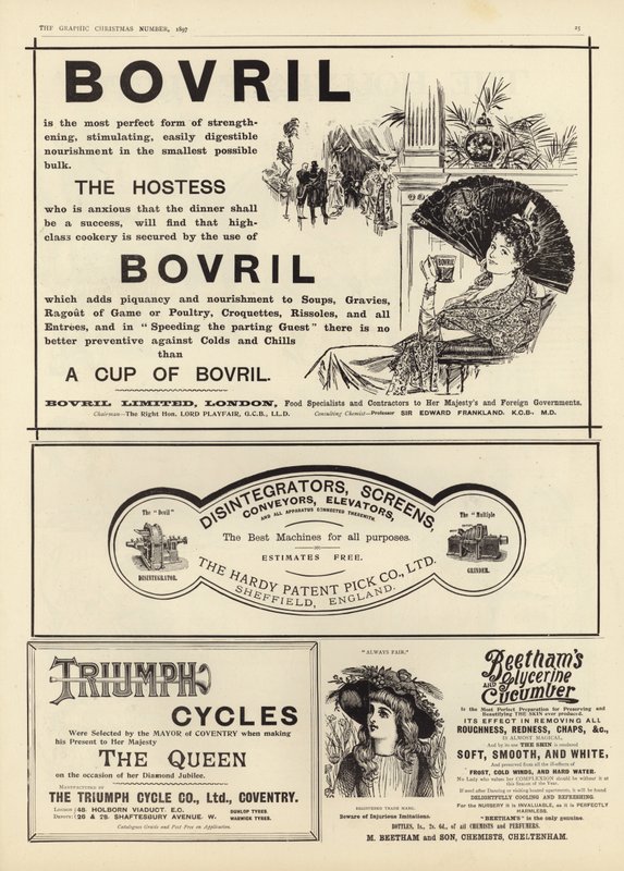 Publicidad de The Graphic Christmas Number 1897 de English School