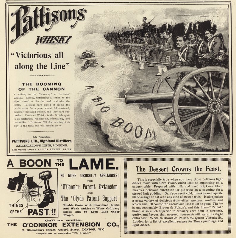 Publicidad de The Graphic Christmas Number 1897 de English School