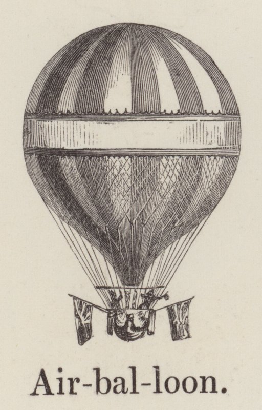 Globo de aire (grabado) de English School