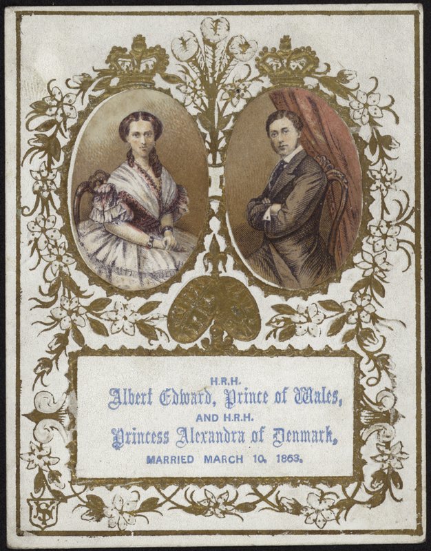 Albert Edward, Príncipe de Gales, y la Princesa Alexandra de Dinamarca de English School