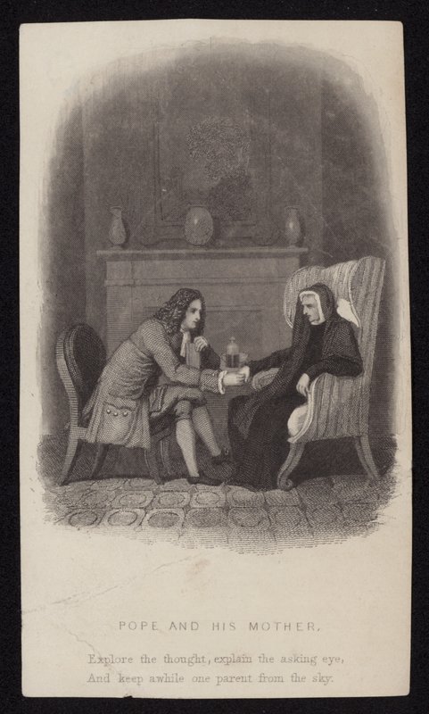 Alexander Pope y su madre de English School