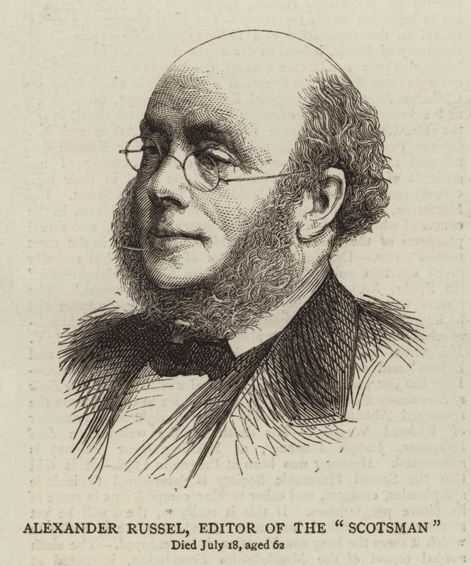 Alexander Russel, editor de The "Scotsman" de English School