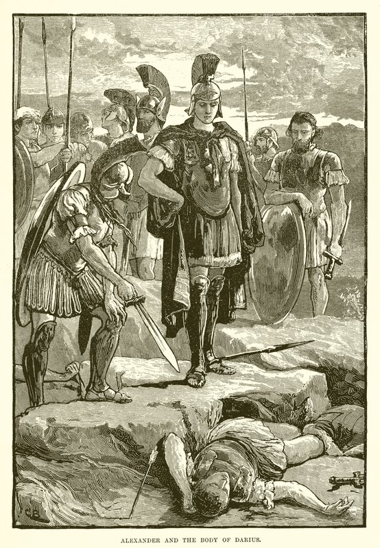 Alejandro y el cuerpo de Darío de English School