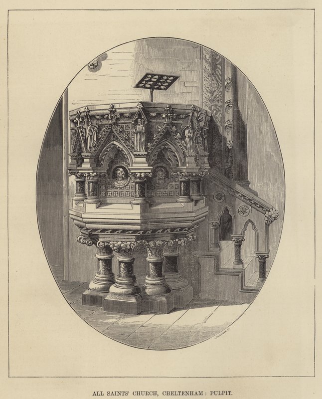 Iglesia de Todos los Santos, Cheltenham, Púlpito de English School