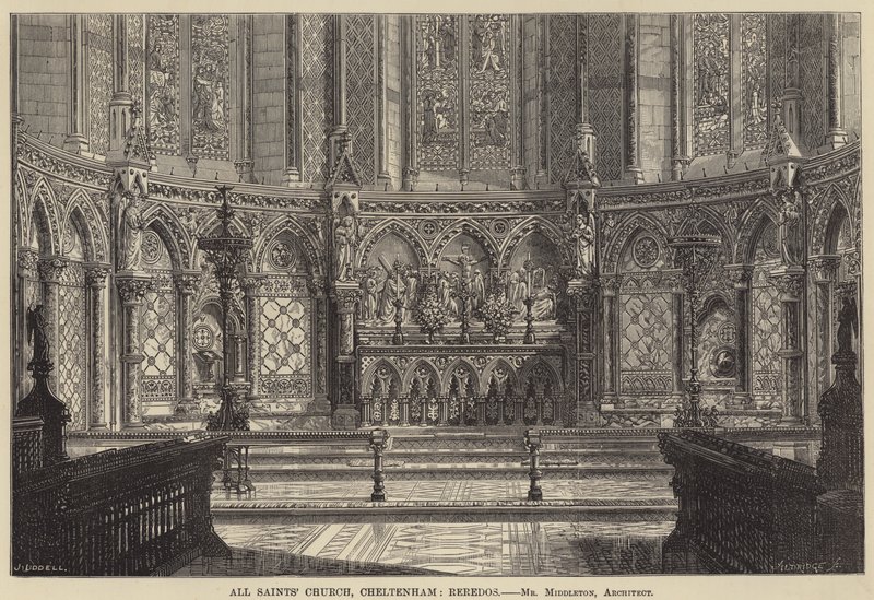 Iglesia de Todos los Santos, Cheltenham, Retablo de English School